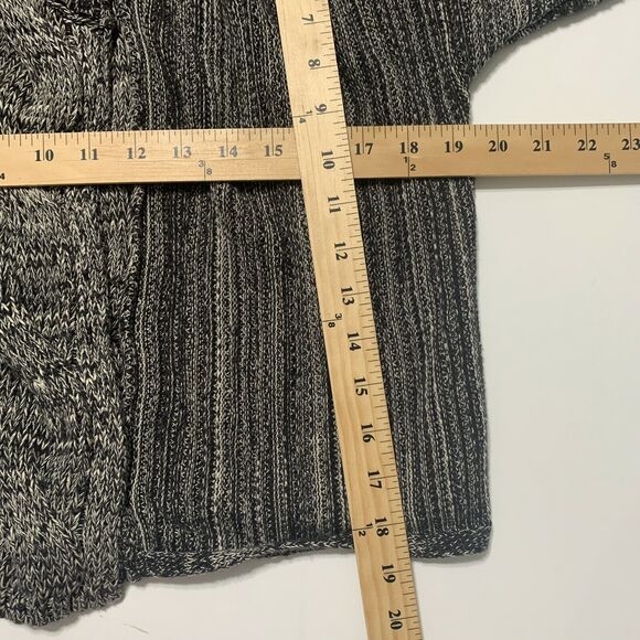 Calvin Klein Cardigan Sweater Jacket XS Womens Black Knit Open Front Long Sleeve - Picture 4 of 11